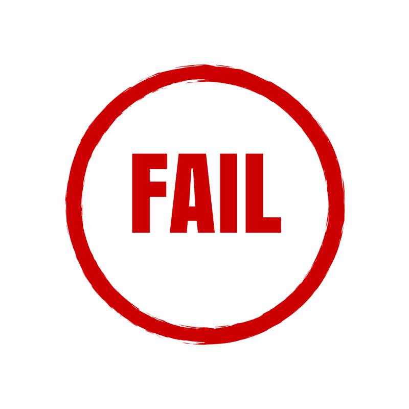 Fail wiki. Fail надпись. Печать failed. Печать провал. Fail без фона.